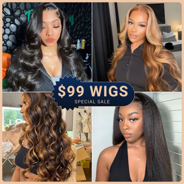 $99 All Wigs | Get Nadula Value $396 Human Hair Wig Pre Plucked For Sale