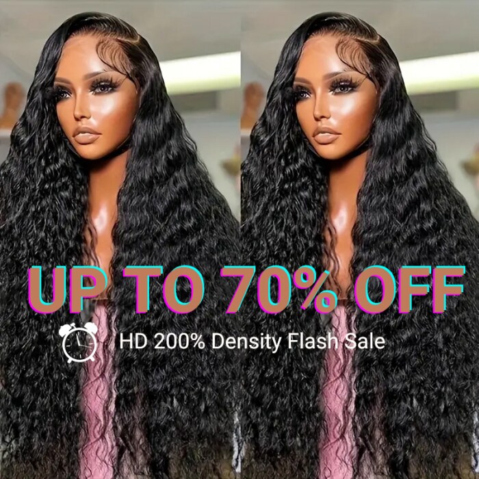 Clearance Sale | Nadula Glueless Deep Wave HD Lace Wig 5*5 Lace Closure Wig High Density Full and Thick 