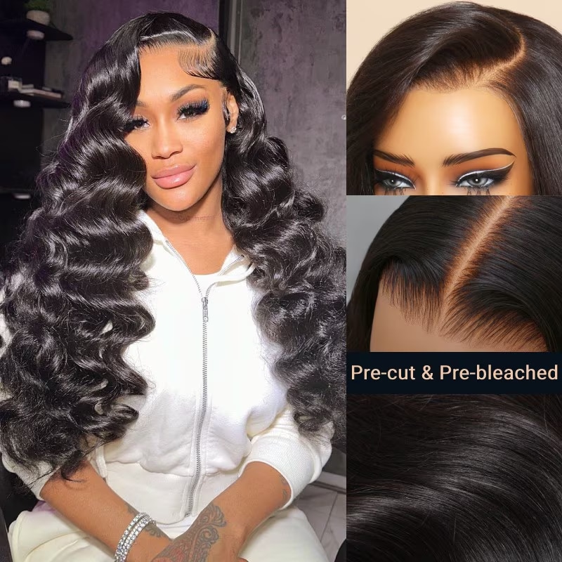 Nadula 7x5 Pre-cut Put On and Go Lace Closure Wigs For Beginners Super Flash Deal 