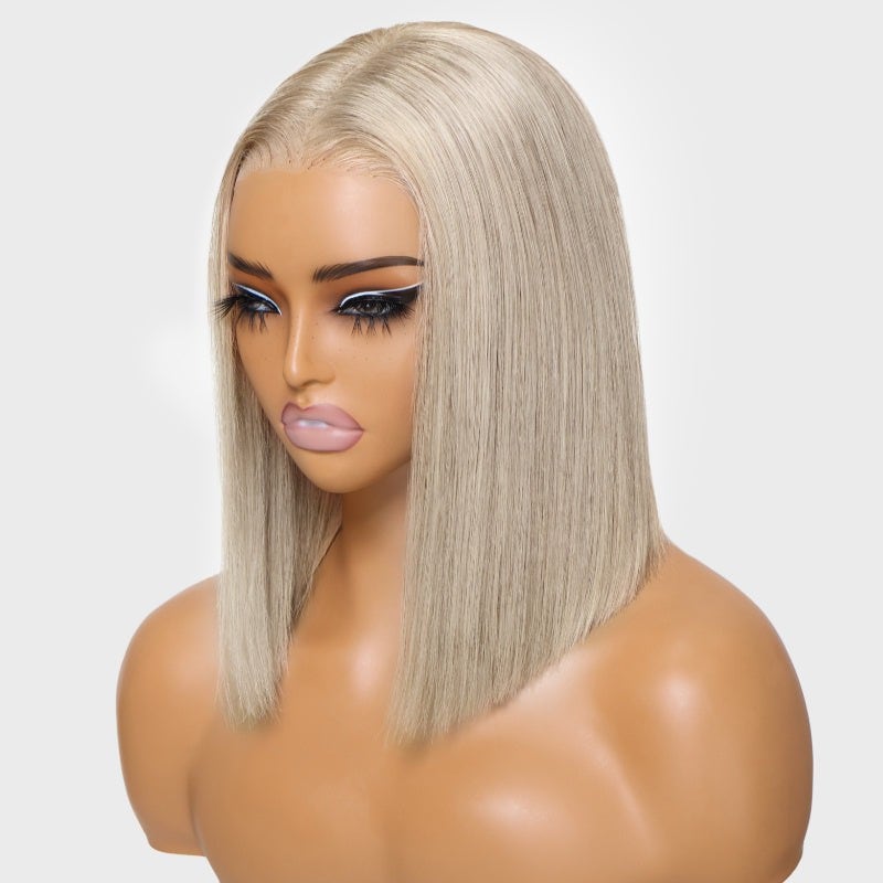 Nadula 13x4 Pre everything Wig 2.0™ | White Mist Color Short Bob Ear to Ear Lace Put on and Go Wig For Summer