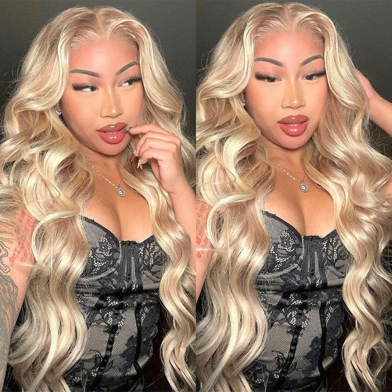 Nadula Pre Everything Wig 2.0™ | 13x4 Lace Front Ash Blonde Body Wave Put On and Go Glueless Wig Deep Part