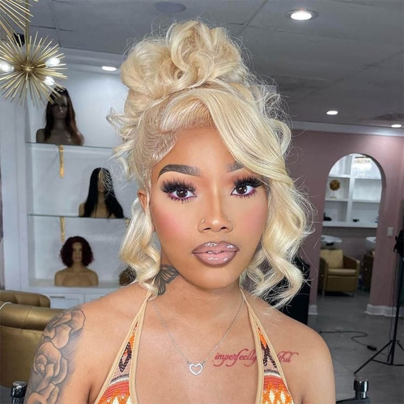 Nadula Full Lace Frontal 613 Blonde Human Hair Wigs Design For Natural Hairline