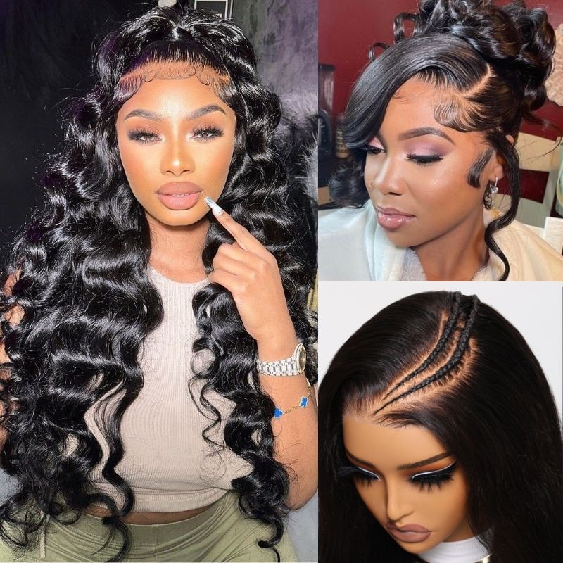 Nadula Flash Sale 3D Body Wave Pre Bleached Put on and Go Lace Glueless Wig