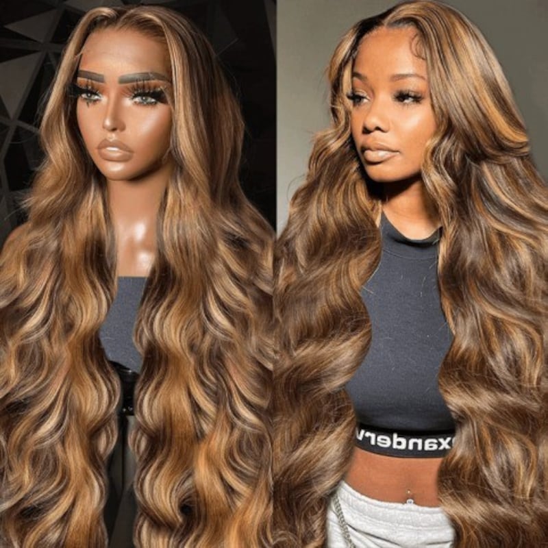 Code: Last15 | Nadula 50% Off Piano Honey Blonde Body Wave 6x4.5 And 7x5 Lace Put on And Go Wig
