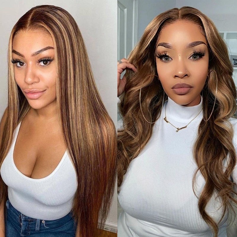 Nadula Bye Bye Knots Wig 2.0™ | 7x5 Invisible Knots Honey Blonde Highlight Straight Put On And Go Glueless Wig