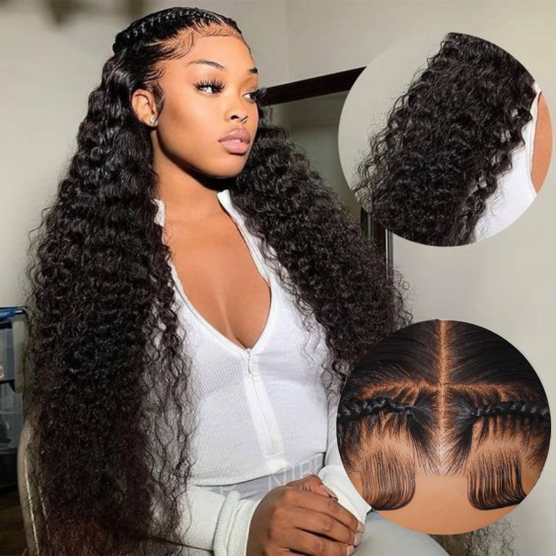 Nadula Pre Bleached & Pre Styled | 7x5 Water Wave Lace Closure Pre Bleached Put And Go Wig