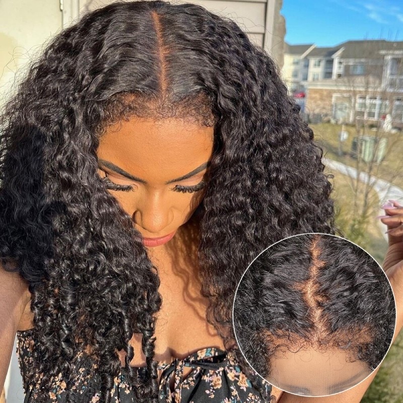 Code: Save100 | Nadula $101-$100 Sale Jerry Curly Wave Lace Frontal Curly Wig With Kinky Eage