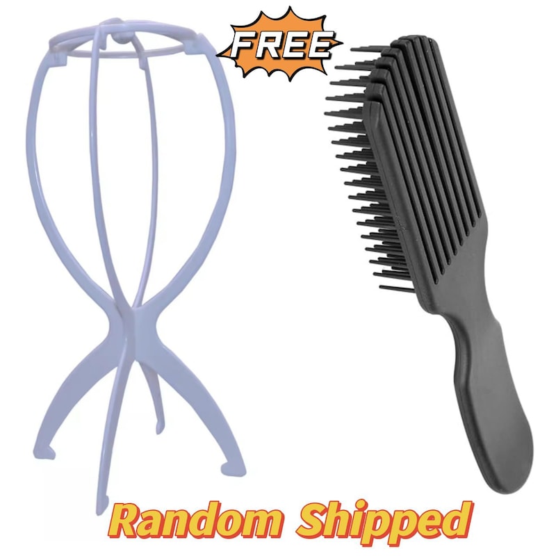 Nadula Free Gift Portable Wig Stand or Detangler Brush Random Shipped For Bob Wigs