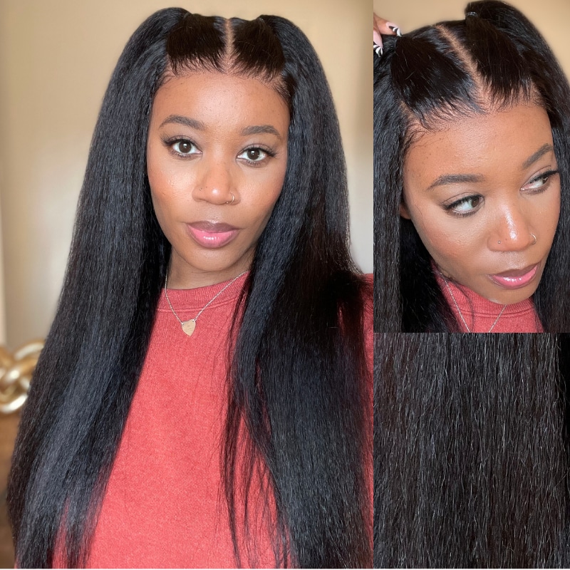 Nadula Bye Bye Knots Wig 2.0™ | 7x5 And 13x4 Kinky Straight Pre Bleached Invisible Knots Glueless Wig