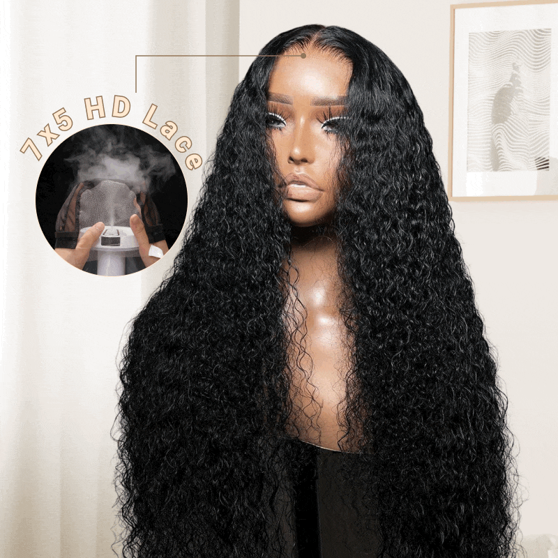 Nadula 7x5 BlendAway™ HD Lace Glueless Wig Water Wave Pre Everything Human Hair Wig Match All Skin Tones