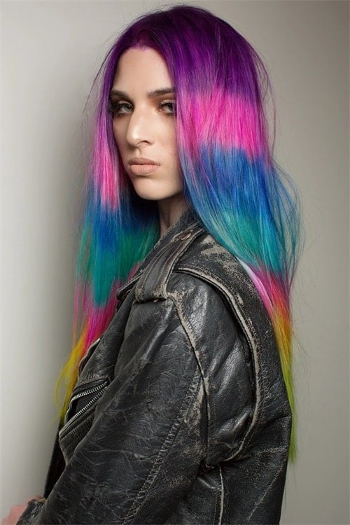 What is color block hair?