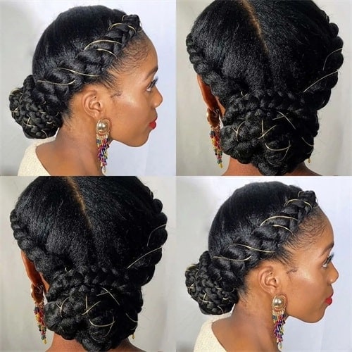 Can black women with 4c hair achieve halo braid?