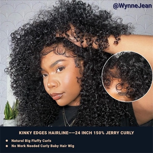 Why black women choose kinky curly edges wigs?