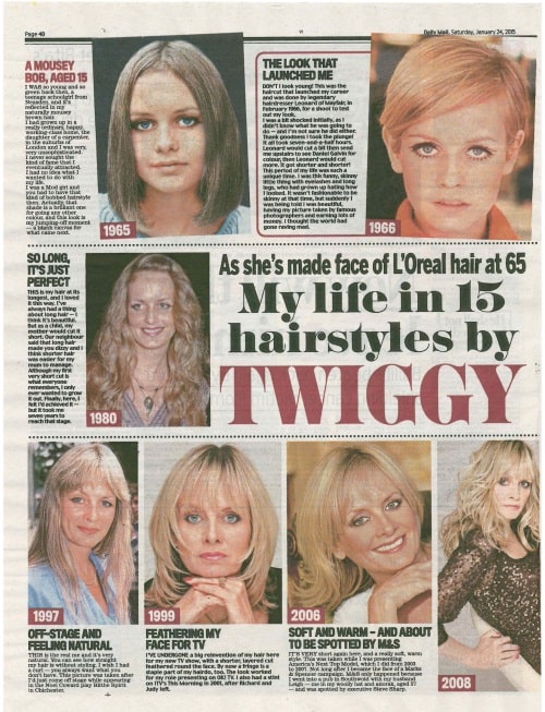 The birth of twiggy hairstyles