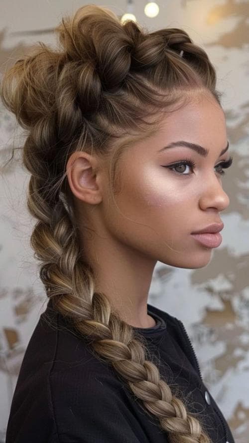faux hawk hairstyle for girls